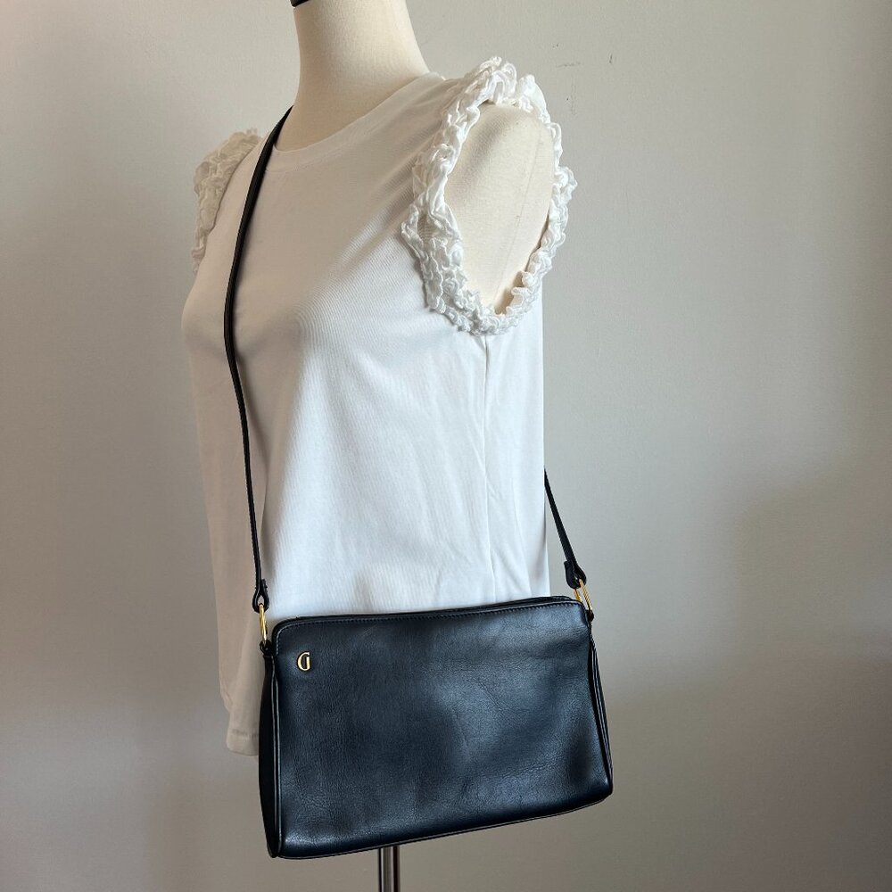 Ganson Crossbody slim profile  Leather Bag